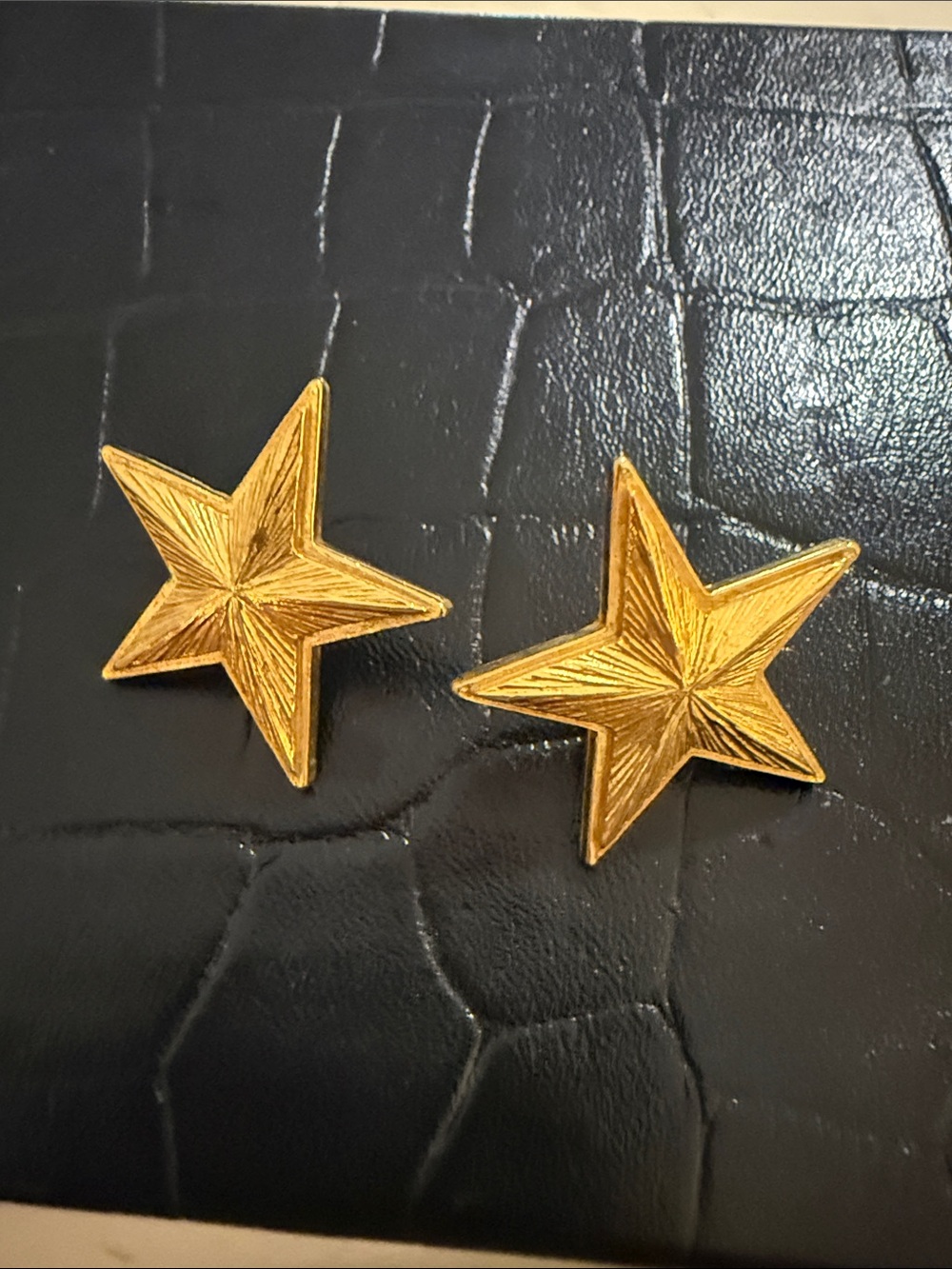 Gold Five-Point Star Stud Earrings